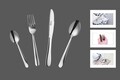 Set tacamuri 24 piese Athena, Vanora, inox, argintiu