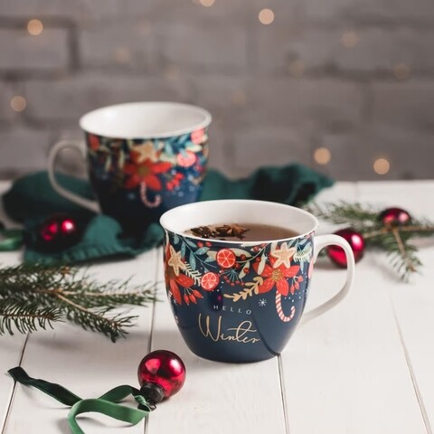 Cana Hello Winter Holly, Ambition, 550 ml, portelan