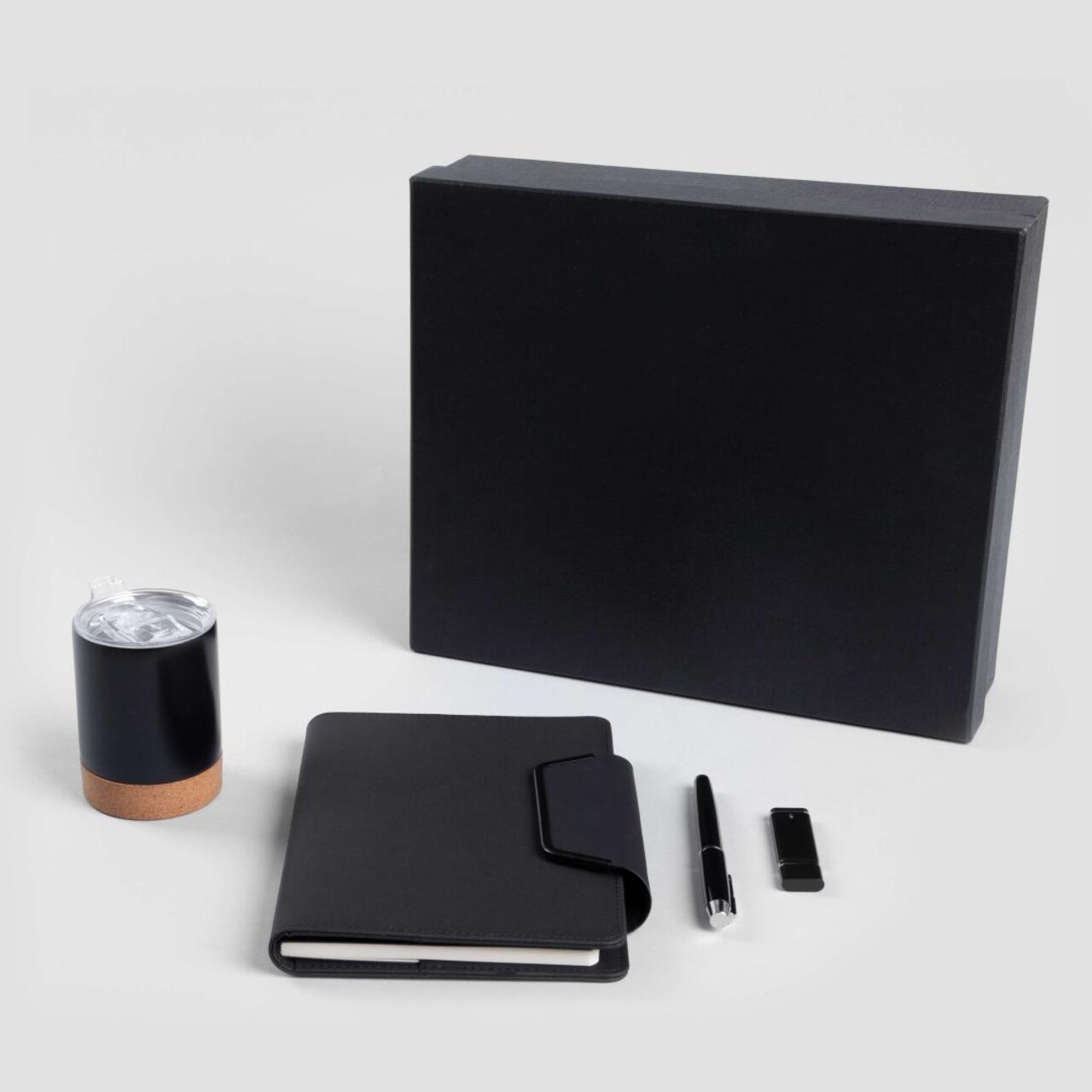 Set agenda 4 piese Bodo, Homla, 31x27x8 cm, 200 ml, poliuretan, negru - view 6
