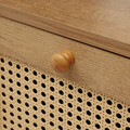 Comoda Notto, Homla, 110x35x72 cm, MDF/ratan, natur