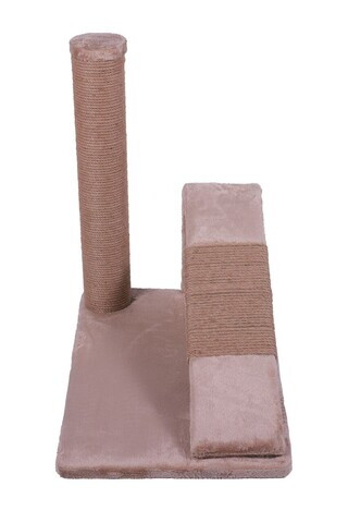 Zgarietor pentru pisici, Paws & Whiskers, Rico, MATERIAL TEXTIL PLUȘ, Bej