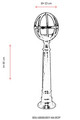 Lampadar de exterior, Avonni, 685AVN1111, Plastic ABS, Negru