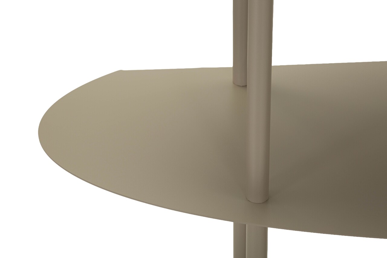 Consola, Mauro Ferretti, Saturn Plus, 118x34x82 cm, metal, gri dove - imagine 3