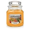 Lumanare parfumata in suport de sticla, Yankee Candle, 30 ore, 104 g, fructe exotice