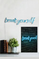 Decoratiune luminoasa LED, Treat Yourself, Benzi flexibile de neon, DC 12 V, Albastru