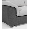 Coltar extensibil 5 locuri ELTAP, Fed-29, Federico, 266x266x102 cm, lemn/poliester, roz inchis