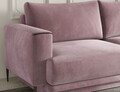 Canapea extensibila 4 locuri ELTAP, SO-DAL-24VE, Dalia, 248x84x95 cm, lemn/poliester, roz