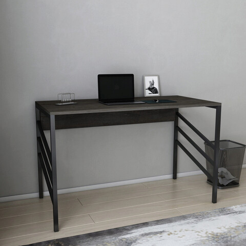 Birou, retricy, josephine, 120x60x74.8 cm, pal, negru / gri închis