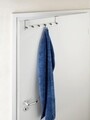 Suport pentru prosoape/haine suspendabil pe usa, Wenko, Celano, 6 carlige, 39 x 11 x 5.5 cm, inox