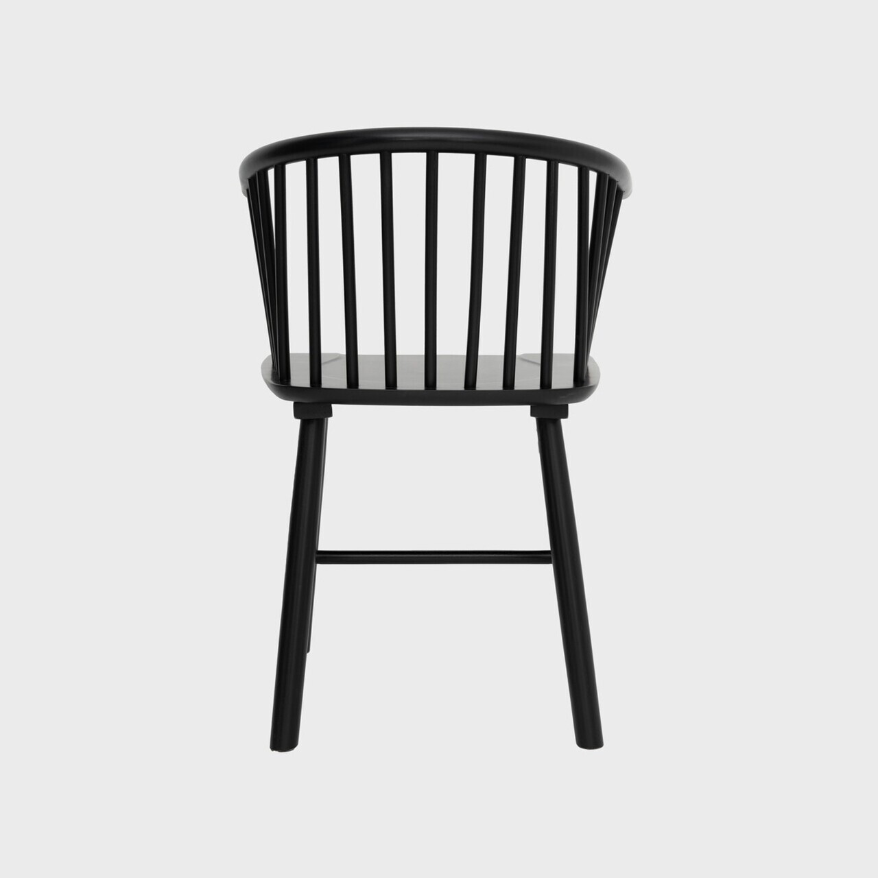 Scaun Ponto, Homla, 54x45x77 cm, lemn de cauciuc, negru — imaginea 8