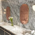 Oglinda decorativa, Siam, Riors, 45x85x2.2 cm, MDF , Bronz / Aur