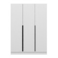 Dulap pentru haine, Minerva, Kale White, 135x210x52 cm, PAL, Alb