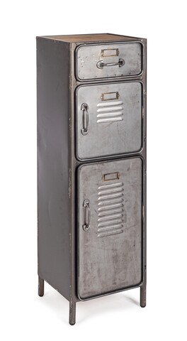 Comoda store, bizzotto, 34.8 x 34.5 x 109.5 cm, otel/lemn de pin