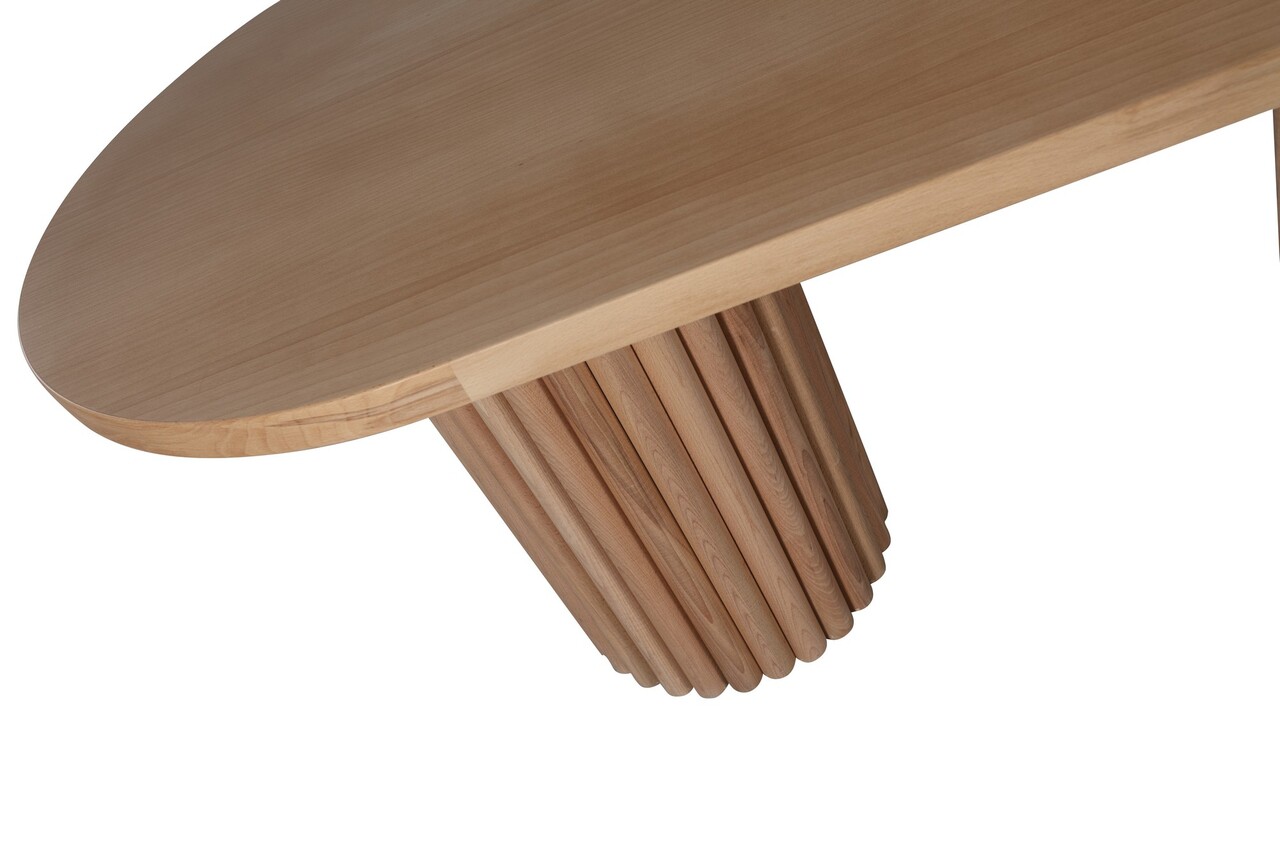 Set masă și scaune (5 bucăți), Hanah Home, Riva Masa T, Natural - imagine 5