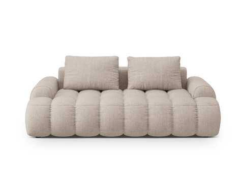 Canapea 3 locuri, Linz, Cosmopolitan Design, 200x100x84 cm, tesatura structurata, bej sand