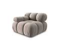 Modul stanga pentru canapea, 1 loc, Bellis-51, Micadoni Home, 94x94x70 cm, catifea, cappuccino