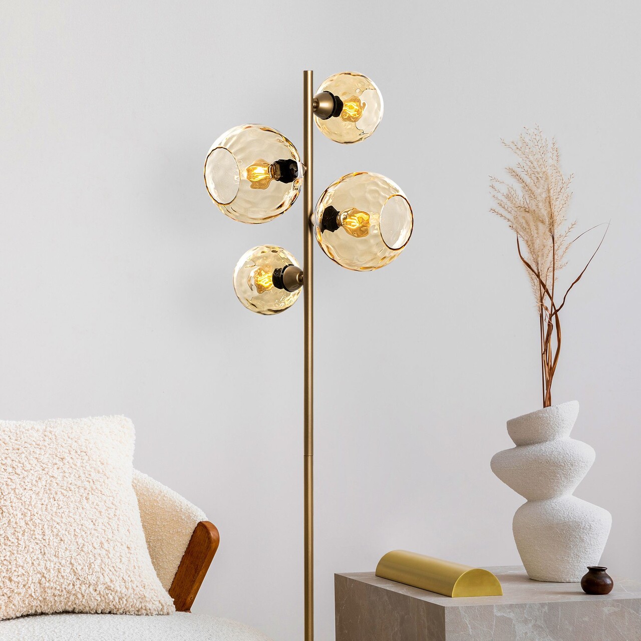 Lampadar, L'essentiel Maison, 521SHN3661, Galben / Aur - view 3