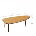 Masuta de cafea, Neostill, Sweet, 115x38x50 cm, Cadru: 100% LEMN DE PIN DE ÎNALTĂ CALITATE, Maro