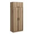 Dulap pentru haine, Minerva, Kale Oak, 90x255x52 cm, PAL, Stejar