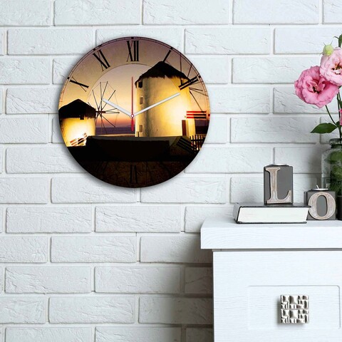 Ceas de perete, 3030ms-010, mdf, ø30 cm, multicolor