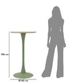 Masa de bar Alaska, Mauro Ferretti, 60x106 cm, MDF/fier, verde