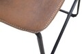Scaun de bar Metropolitan, Mauro Ferretti, 45 x 54 x 99 cm, fier/piele ecologica