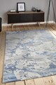 Covor de hol, Halley 9488A, 80x300 cm, Polipropilena, Albastru