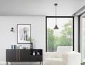 Lustra ELTAP, Detmer, 17x110 cm, 1xE27, 15W, otel, negru/auriu