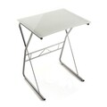 Birou Jaycee, Versa, 60x47.5x75 cm, sticla/metal, alb