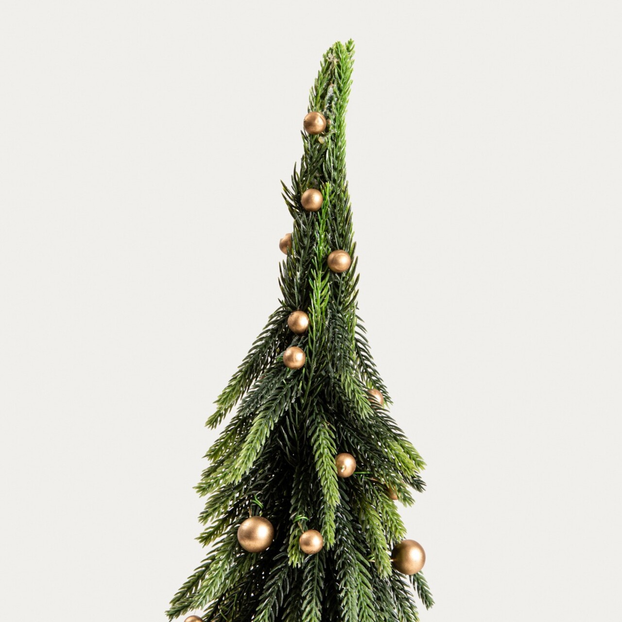 Brad artificial Bombs, Homla, 55 cm, plastic, verde/auriu - 1 | YEO