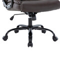 Scaun de birou Victory, Pakoworld, 64.5x72.5x118 cm, piele ecologica, maro