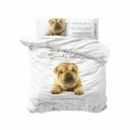 Lenjerie de pat dubla Beauty Sleep White, Royal Textile, 3 piese, 200 x 220 cm, 100% bumbac, multicolora