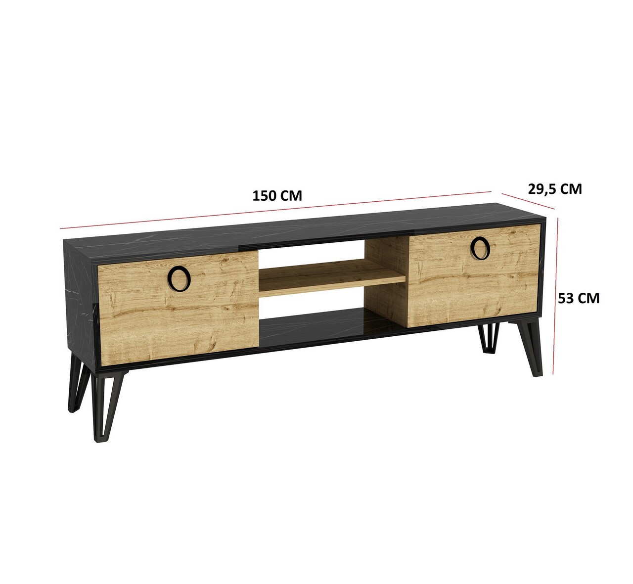Birou, Adore, Cmu-190-Bb-1, 90x148x52 cm, PAL, Alb