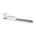 Set organizator chiuveta si dozator sapun 4 piese, Brabantia, SinkStyle Mineral, 75x13x15 cm, plastic/inox, alb