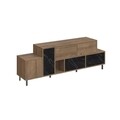 Comoda TV, Decortie, Hermes Hitit, 171.2 x 60 x 35.6 cm, pal melaminat, multicolor