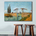 Tablou decorativ, 70100VANGOGH006, Canvas, Lemn, Multicolor