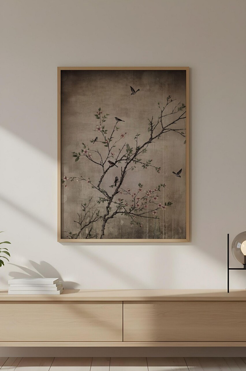 Tablou decorativ Huhu722 Cadru: 100% LEMN MASIV (Grosime: 2 cm) Multicolor