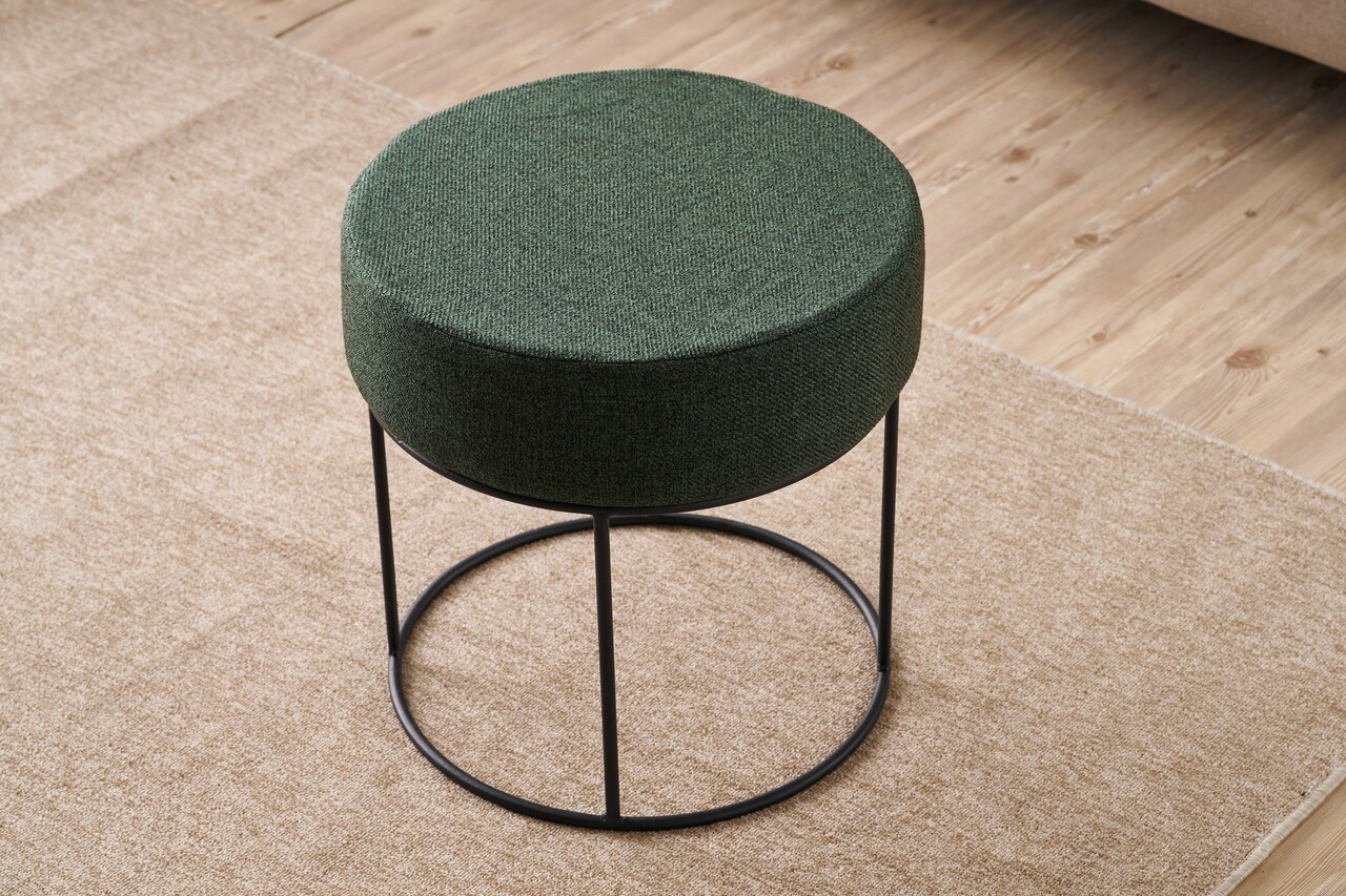 Taburet, Atelier del Sofa, 825BLC5139, Metal, Verde - view 2