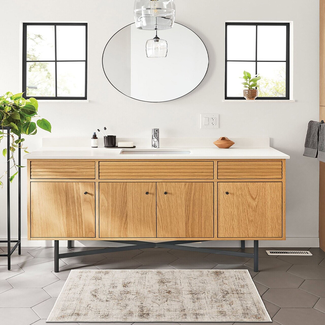 Covor, Kece-Fr25, 80x200 cm, Poliester, Bej — imaginea 3