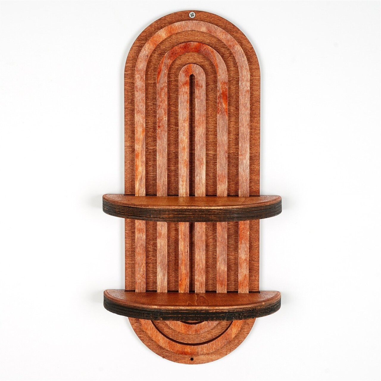 Raft de perete, Evila Originals, Raf270, 40x20x9 cm, Placaj, Roz somon - 2 | YEO