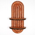 Raft de perete, Evila Originals, Raf270, 40x20x9 cm, Placaj, Roz somon