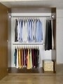 Organizator extensibil pentru haine, 3 piese, Wenko, 150 - 245 cm x 160 - 202 cm, inox/plastic