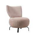 Fotoliu, Unique Design, 867UNQ1060, Lemn de carpen, Roz somon