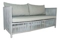 Set gradina/terasa 4 piese, My Interior, Mana, rattan/aluminiu, gri deschis