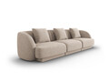Canapea 3 locuri, Tulum, Cosmopolitan Design, 255x90x70 cm, tesatura chenille, bej