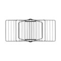 Uscator de rufe, Brabantia, Hangon Matt, 20 m capacitate de uscare, otel, negru mat