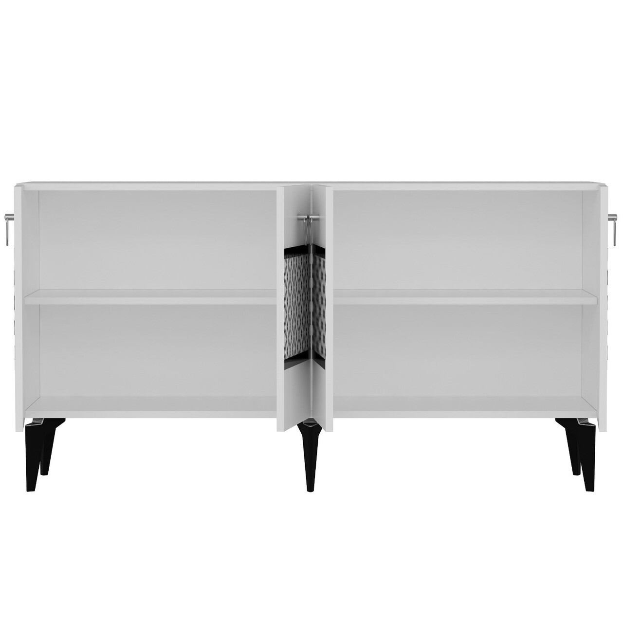 Consola, Hanah Home, Pelin, 150x79x40 cm, PAL , Alb / Argintiu - view 5