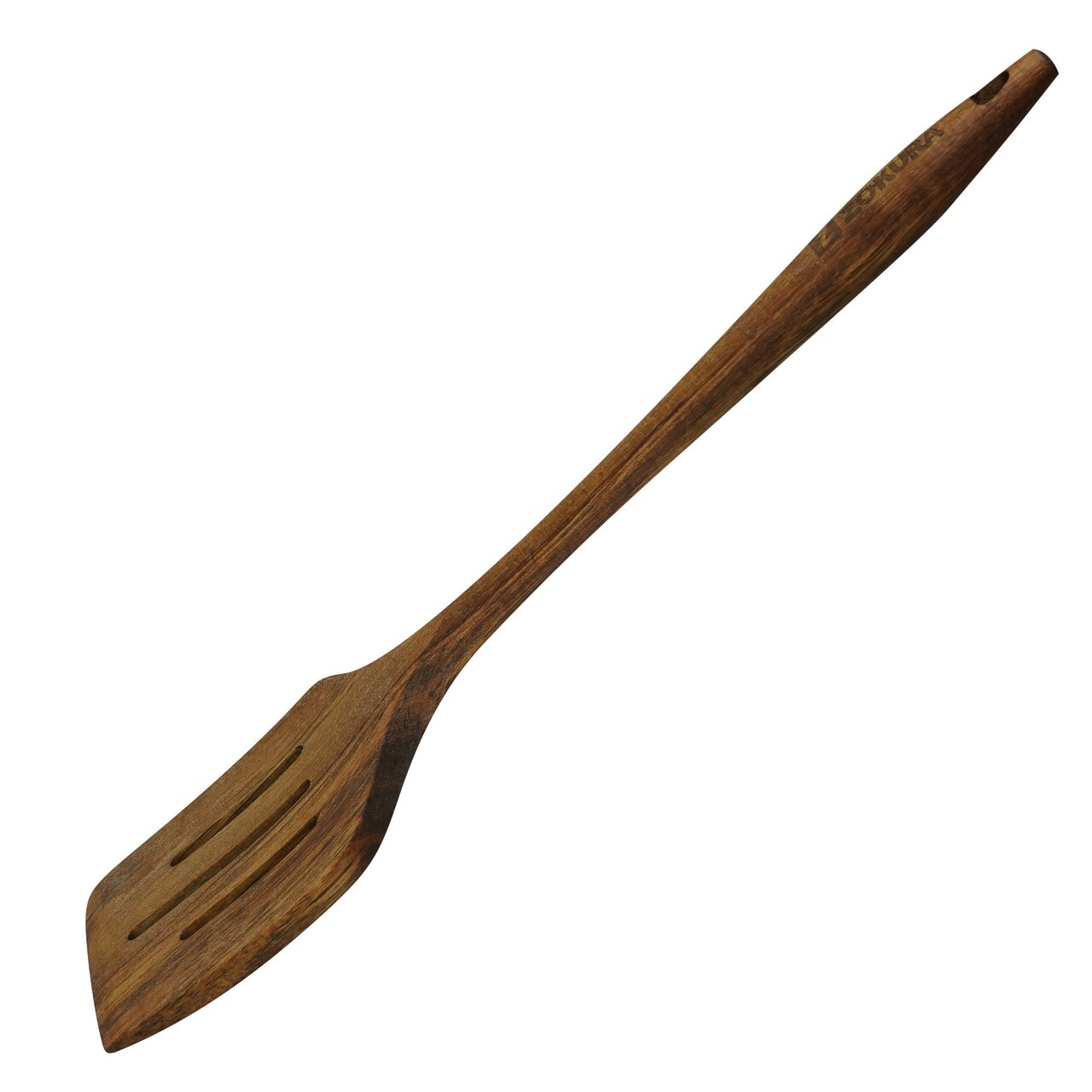 Spatula cu fante, lemn de acacia, 32 cm - Zokura - imagine 2