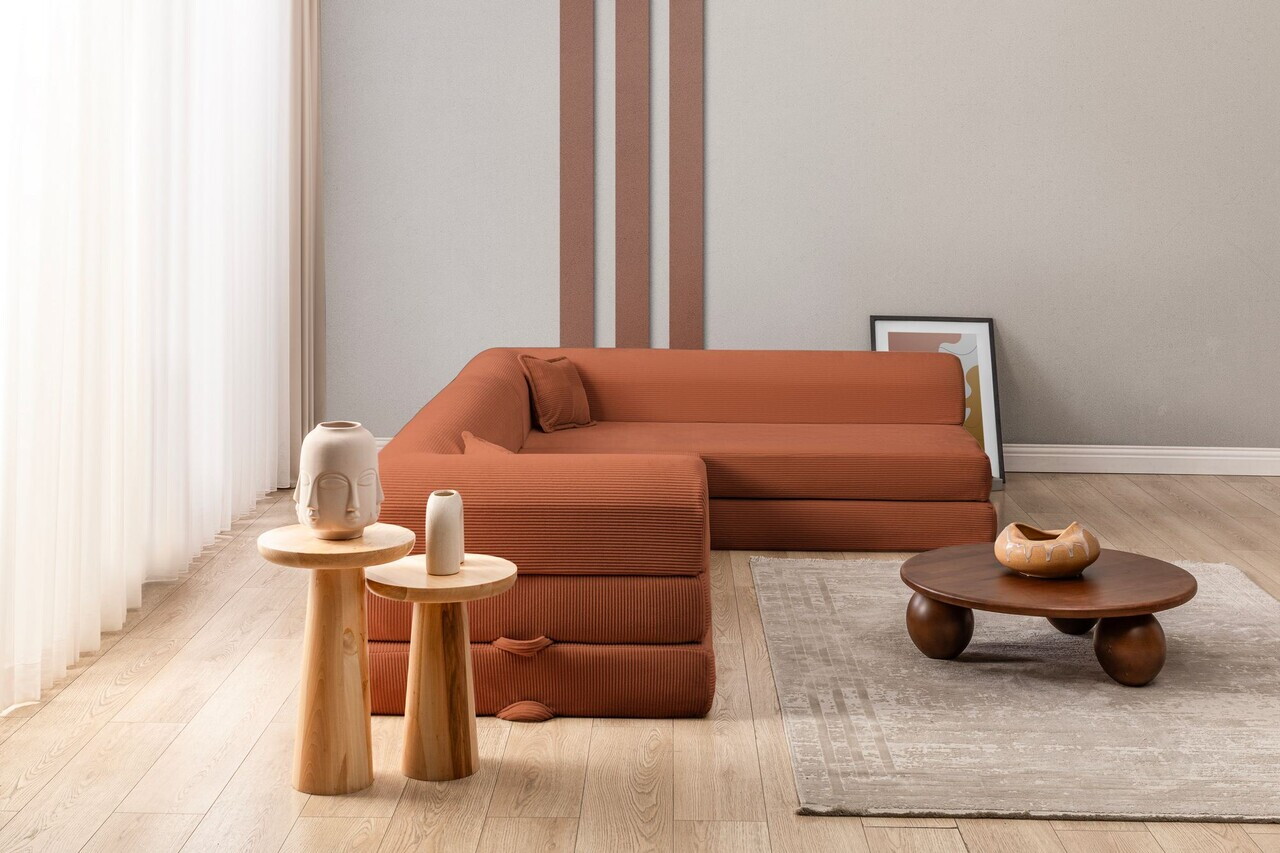 Coltar, Atelier del Sofa, 118FVL1501, Tesatura plus reiata, Caramiziu - view 3