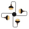 Lustra, Alby, 525NOR1183, Fier, Negru/Cupru
